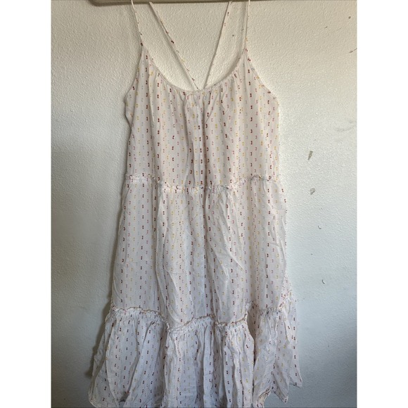 Madewell Other - Madewell Tiered Cover-Up Dress in Rainbow Clipdot Women's Medium